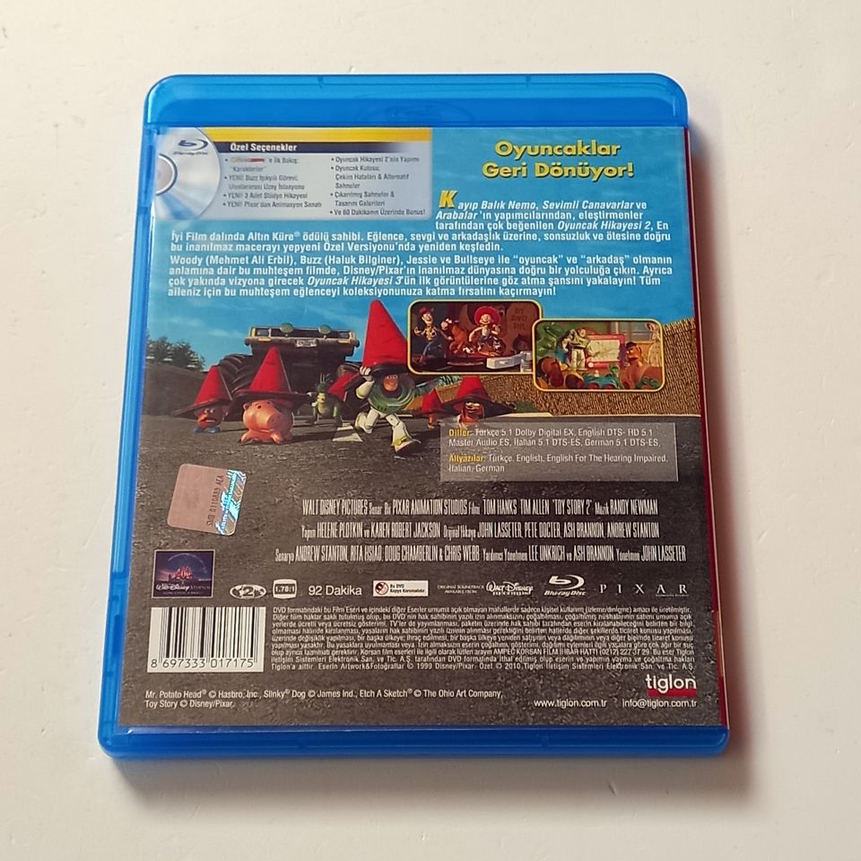 OYUNCAK HİKAYESİ 2 / TOY STORY 2 - PIXAR ANİMASYON - SES.: TOM HANKS, TIM ALLEN / MEHMET ALİ ERBİL, HALUK BİLGİNER - BLU-RAY 2.EL