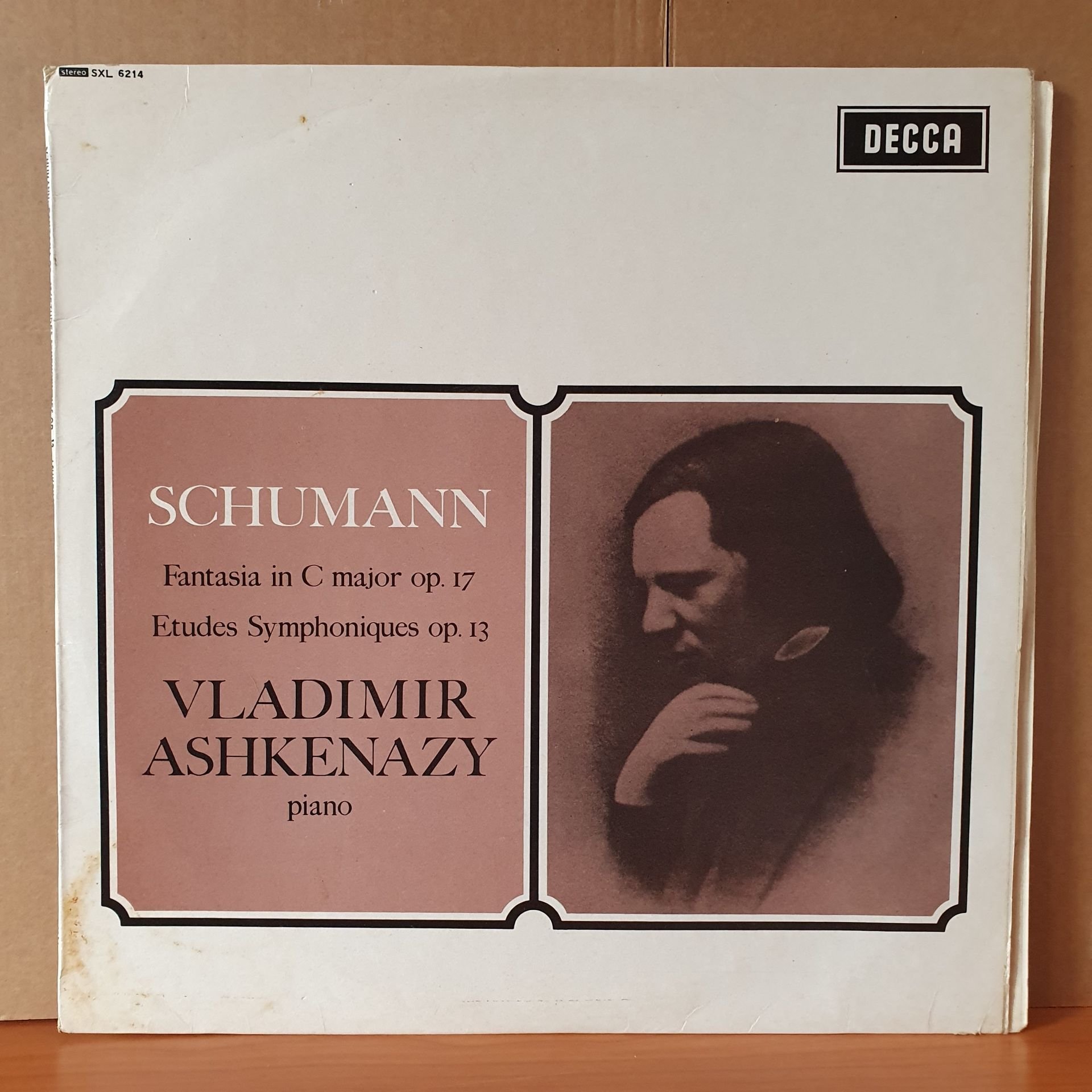 SCHUMANN: FANTASIA IN C MAJOR OP.17, ETUDES SYMPHONIQUES OP.13 / VLADIMIR ASHKENAZY (1965) - LP 2.EL PLAK