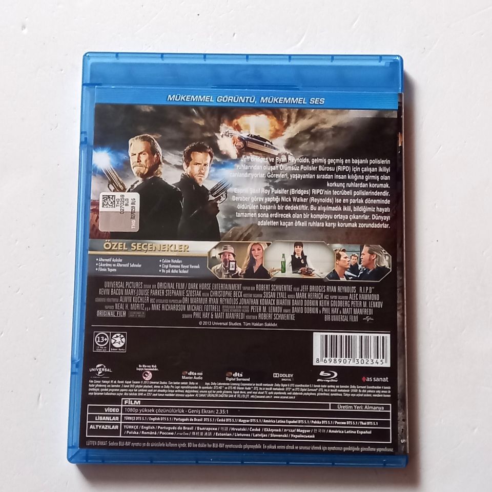 ÖLÜMSÜZ POLİSLER/R.I.P.D. - JEFF BRIDGES, RYAN REYNOLDS - YÖN.: ROBERT SCHWENTKE - BLU-RAY 2.EL
