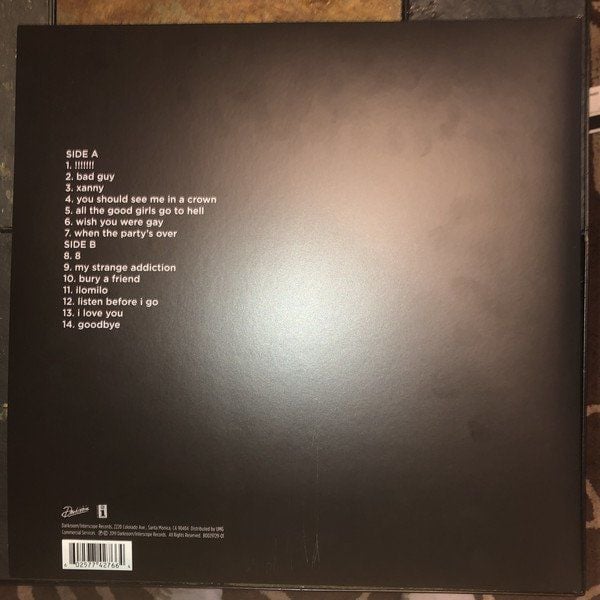 BILLIE EILISH - WHEN WE ALL FALL ASLEEP, WHERE DO WE GO? (2019) - LP SIFIR PLAK