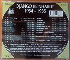 DJANGO REINHARDT - 1934-1935 / THE CHRONOGICAL CLASSICS (1993) CD 2.EL