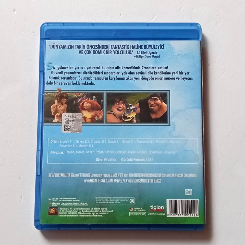 CROOD'LAR / THE CROODS - DREAMWORKS ANİMASYON - YÖN.:CHRIS SANDERS& KIRK DEMICCO - BLU-RAY 2.EL