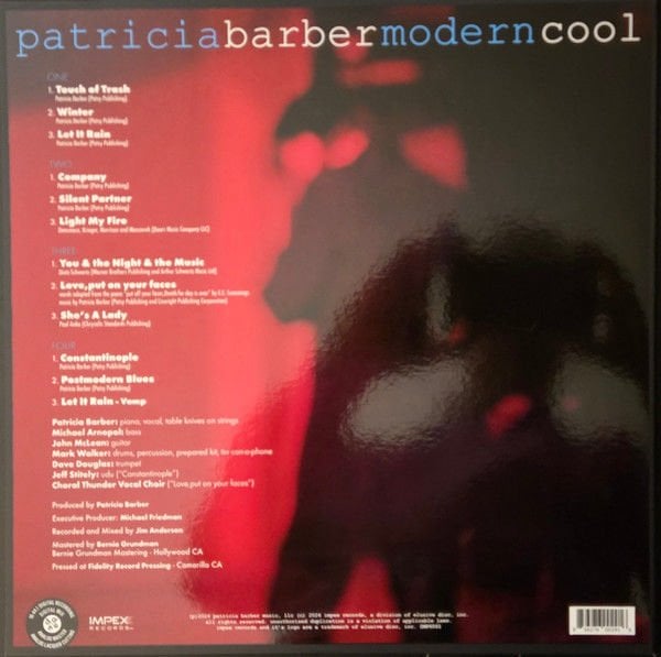 PATRICIA BARBER - MODERN COOL (1998) - 2LP 2025 AUDIOPHILE EDITION SIFIR PLAK