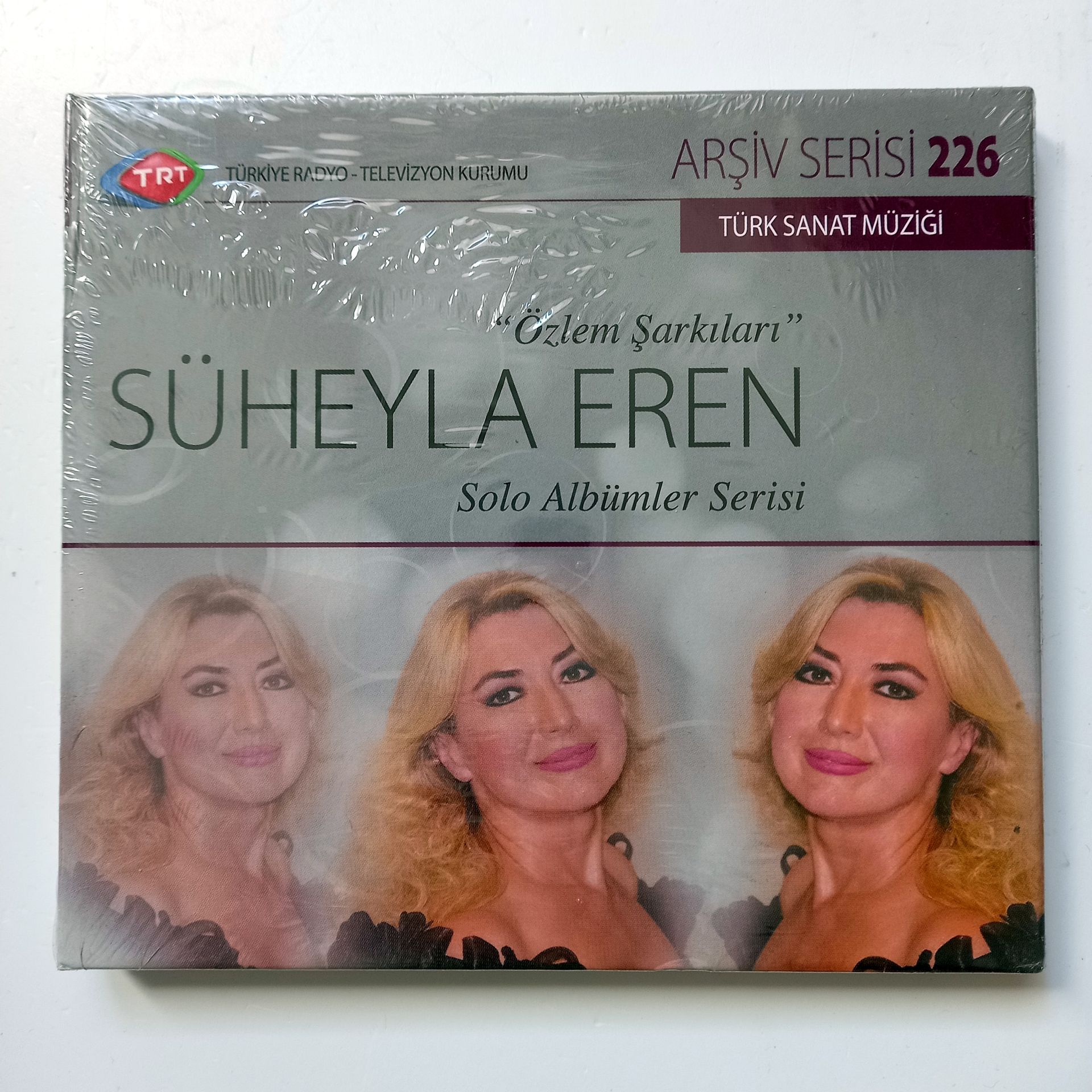 ''ÖZLEM ŞARKILARI'' SÜHEYLA EREN / TÜRK SANAT MÜZİĞİ / TRT ARŞİV SERİSİ 226 - CD SIFIR
