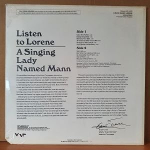 LORENE MANN - A MANN NAMED LORENE (1969) - LP DÖNEM BASKISI SIFIR PLAK