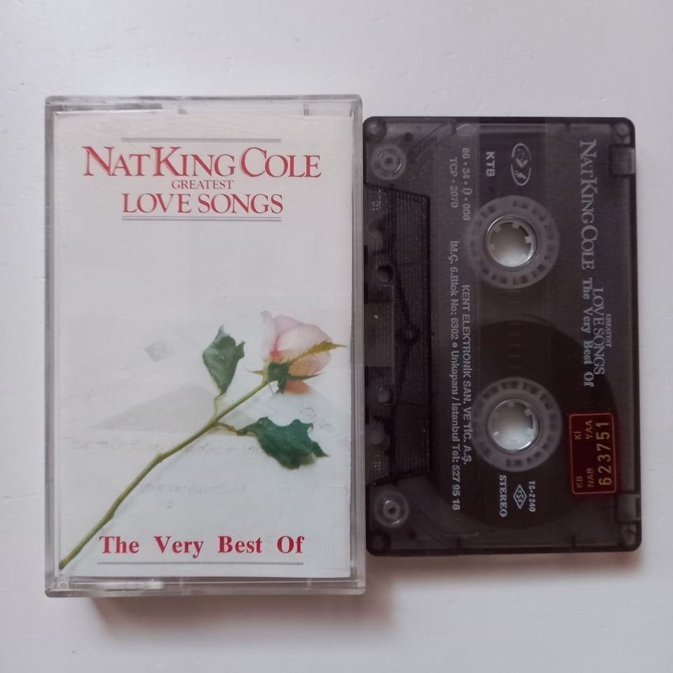 NAT KING COLE - GREATEST LOVE SONGS / THE VERY BEST OF (1986) - KASET 2.EL