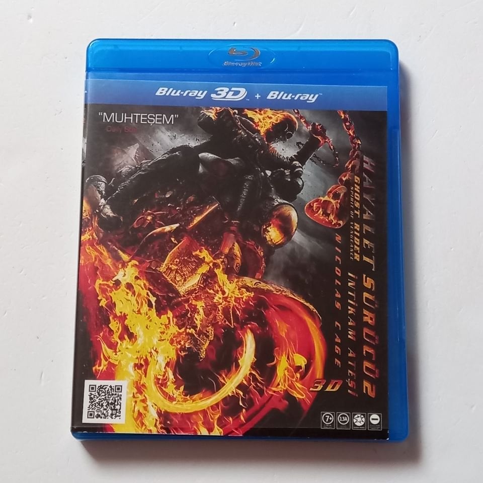 HAYALET SÜRÜCÜ 2 İNTİKAM ATEŞİ 3D / GHOST RIDER SPIRIT OF VENGEANCE 3D - NICHOLAS CAGE, CIARÁN HINDS - YÖN.: NEVELDINE / TAYLOR - 3D BLU-RAY 2.EL