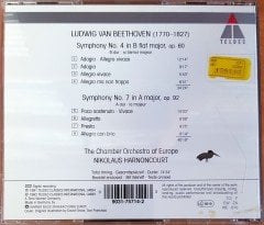 BEETHOVEN HARNONCOURT / SYMPHONY NO.4 & 7 / THE CHAMBER ORCHESTRA OF EUROPE (1991) TELDEC CD 2.EL
