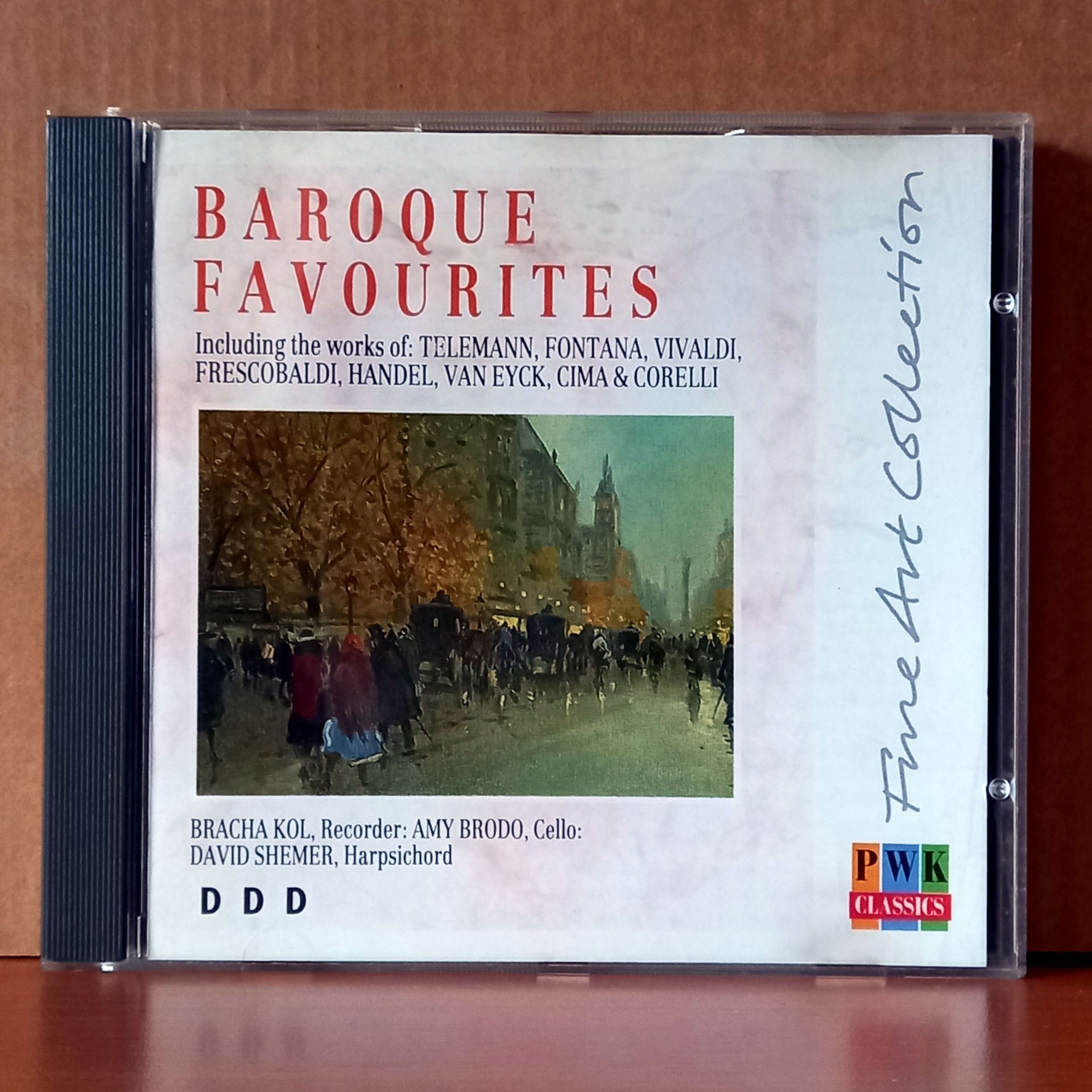BAROQUE FAVOURITES / TELEMANN, FONTANA, VIVALDI, FRESCOBALDI, HANDEL, VAN EYCK, CIMA & CORELLI / BRACHA KOL, AMY BRODO, DAVID SHEMER (1988) - CD 2.EL
