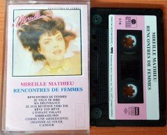 MIREILLE MATHIEU - RENCONTRES DE FEMMES (1988) MMY CASSETTE MADE IN TURKEY ''USED'' PAPER LABEL