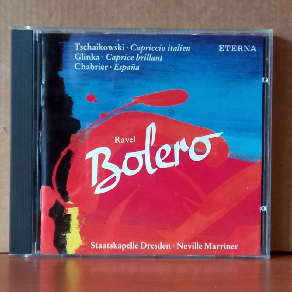 RAVEL: BOLERO / TSCHAIKOWSKI: CAPRICCIO ITALIEN / GLINKA: CAPRICE BRILLANT / CHABRIER: ESPANA / STAATSKAPELLE DRESDEN • NEVILLE MARRINER (1989) - CD 2.EL