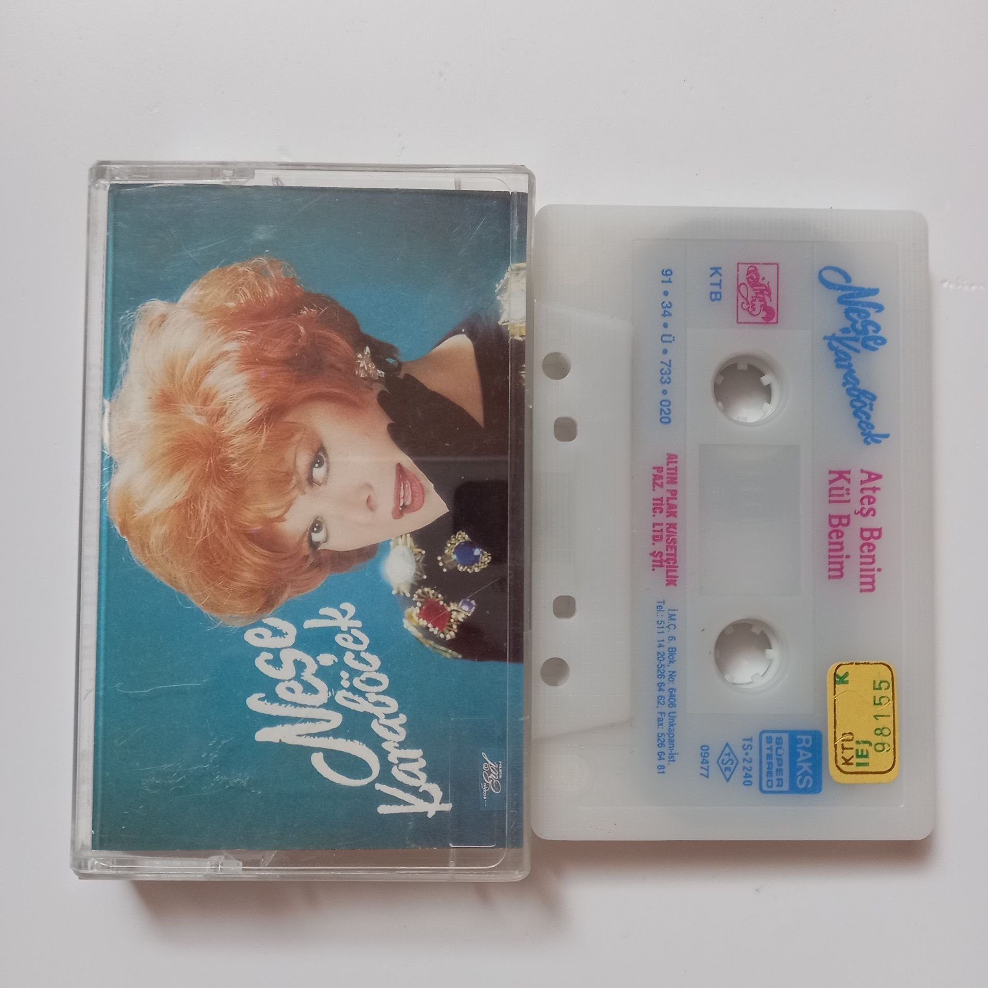 NEŞE KARABÖCEK - ATEŞ BENİM, KÜL BENİM (1991) - KASET 2.EL