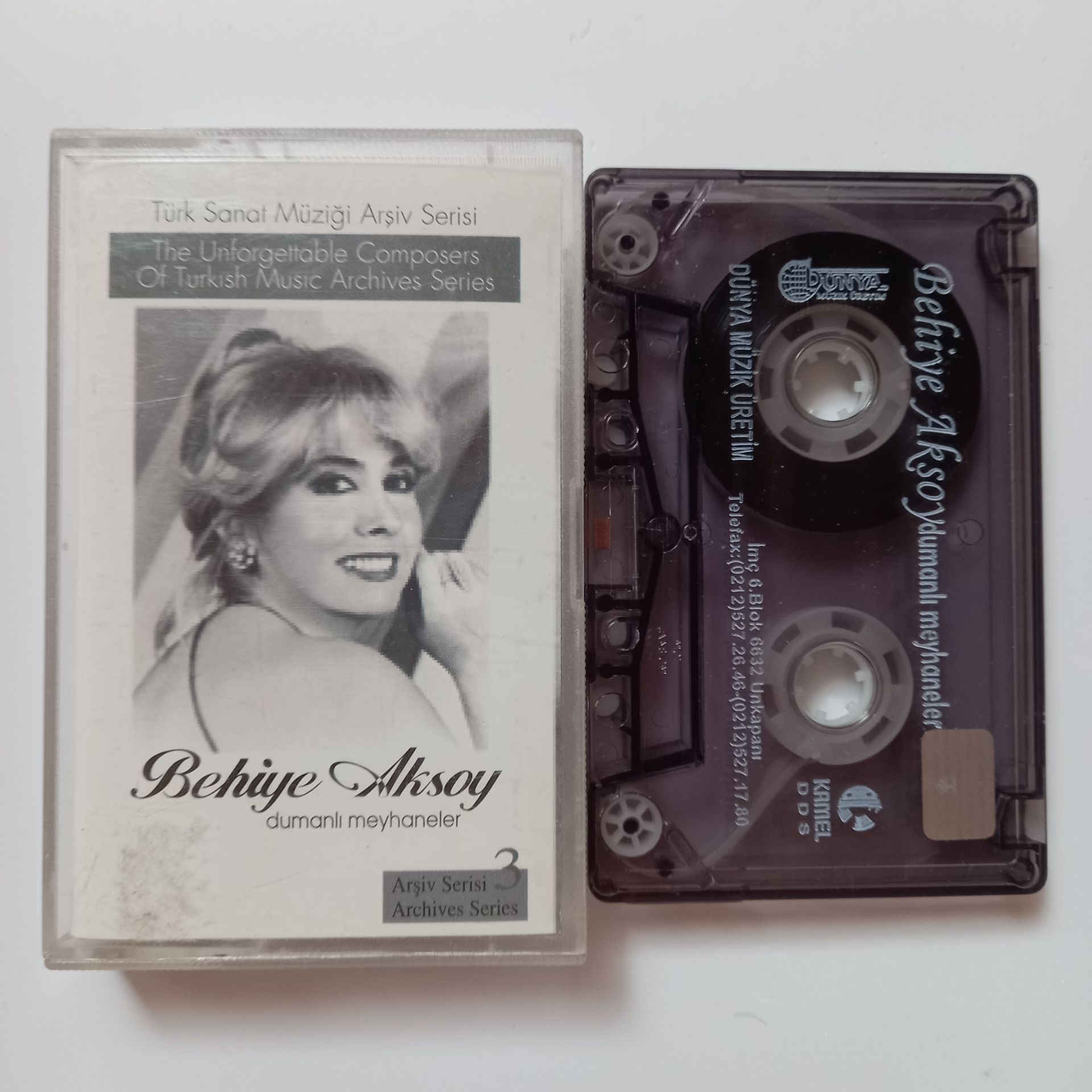 BEHİYE AKSOY - DUMANLI MEYHANELER / ARŞİV SERİSİ 3 - KASET 2.EL