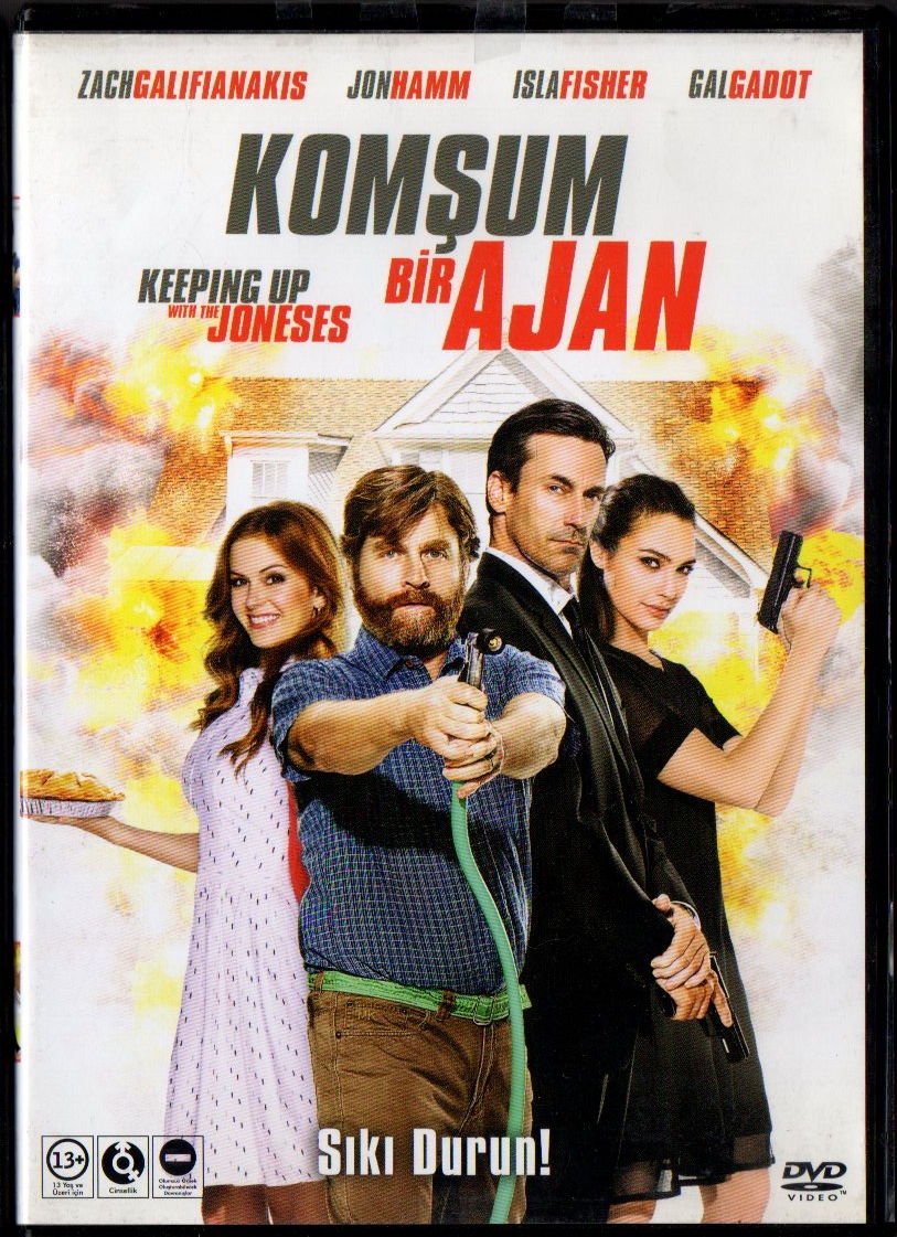 KEEPING UP WITH THE JONESES - KOMŞUM BİR AJAN - ZACK GALIFIANAKIS - DVD 2.EL