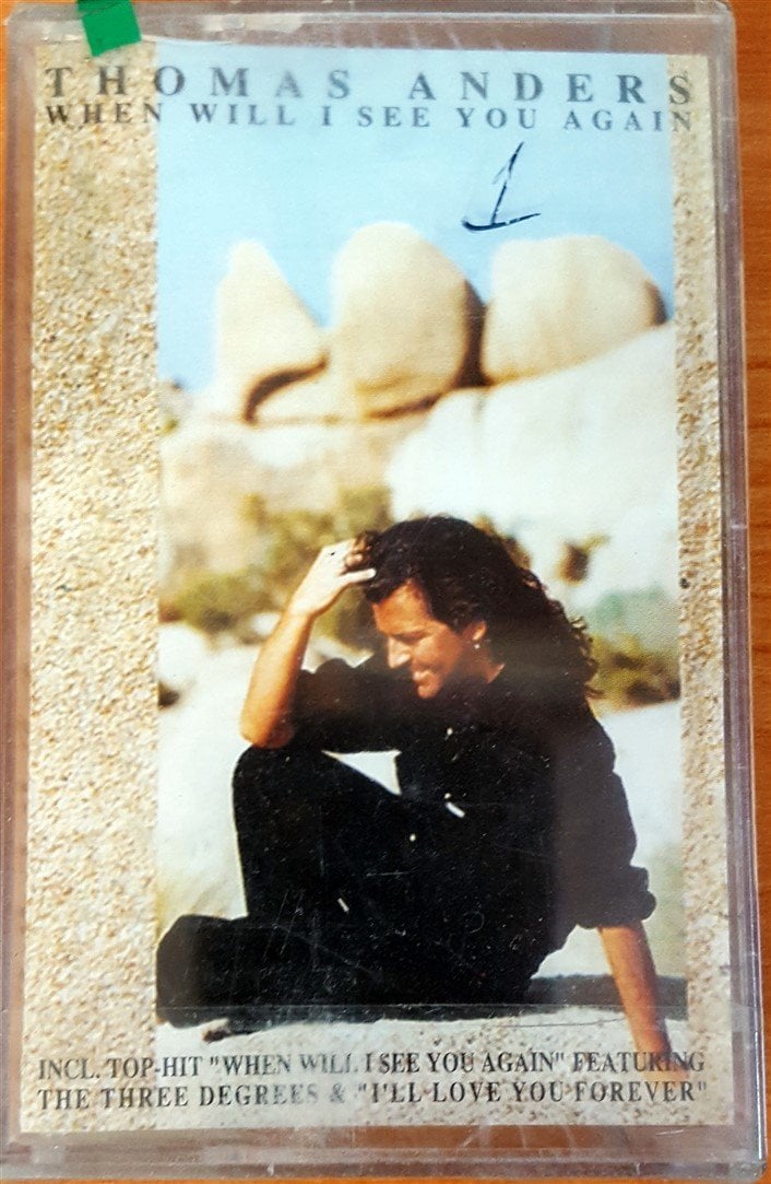 THOMAS ANDERS - WHEN WILL I SEE YOU AGAIN (1993) YONCA CASSETTE MADE IN TURKEY ''NEW''