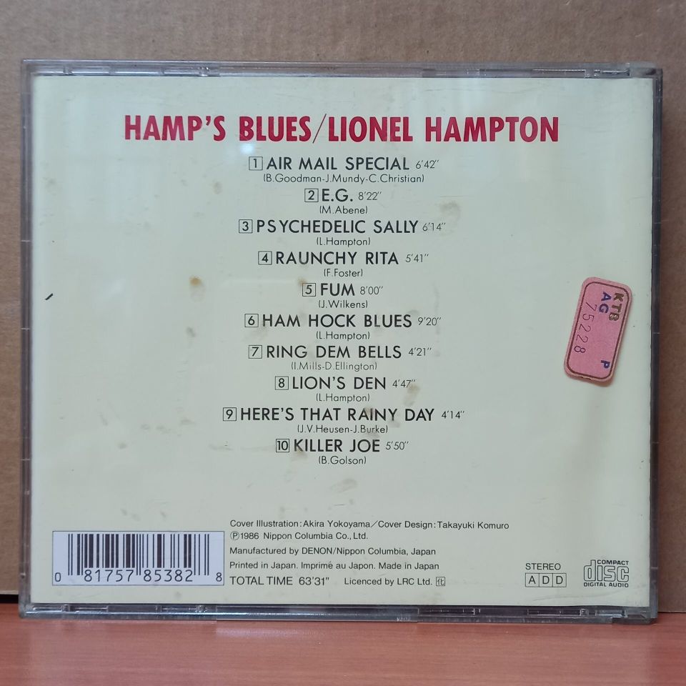 LIONEL HAMPTON – HAMP\'S BLUES (1986) - CD REISSUE 2.EL