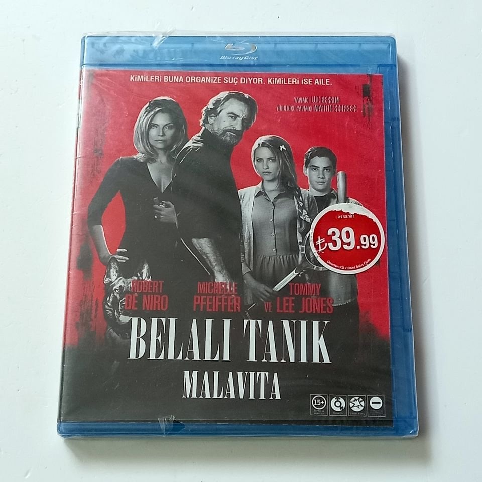 BELALI TANIK / MALAVITA - ROBERT DE NIRO, MICHELLE PFEIFER, YÖN.: LUC BESSON - BLU-RAY AMBALAJINDA SIFIR