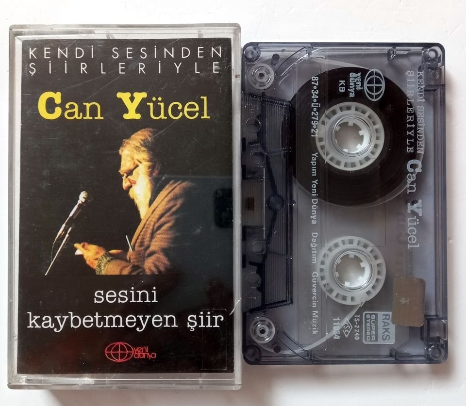 CAN YÜCEL - KENDİ SESİNDEN ŞİİRLERİYLE / SESİNİN KAYBETMEYEN ŞİİR (1987) - KASET 2.EL