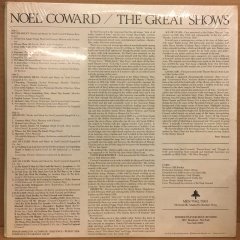 NOEL COWARD - THE GREAT SHOWS 1973 SIFIR PLAK