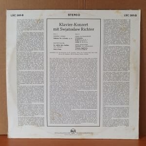 RICHTER / CHOPIN, RACHMANINOFF, PROKOFIEFF, RAVEL - LP 2.EL PLAK