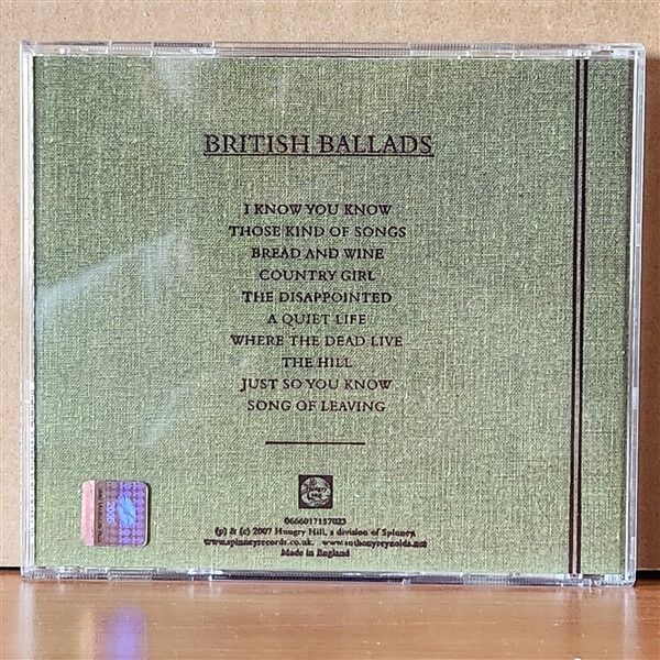 ANTHONY REYNOLDS – BRITISH BALLADS (2007) - CD 2.EL