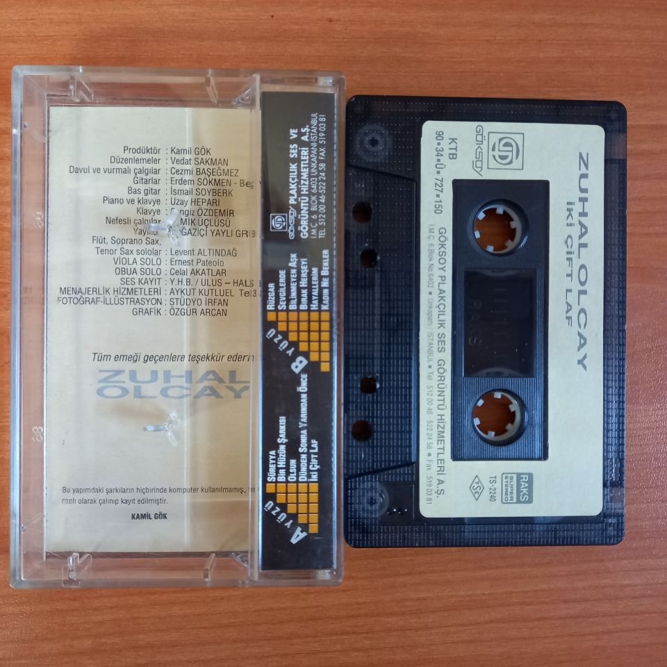 ZUHAL OLCAY - İKİ ÇİFT LAF (1990) - KASET 2.EL