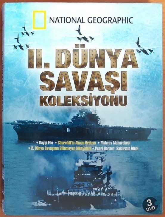 II. DÜNYA SAVAŞI KOLEKSİYONU - NATIONAL GEOGRAPHIC - BELGESEL - 3DVD 2.EL