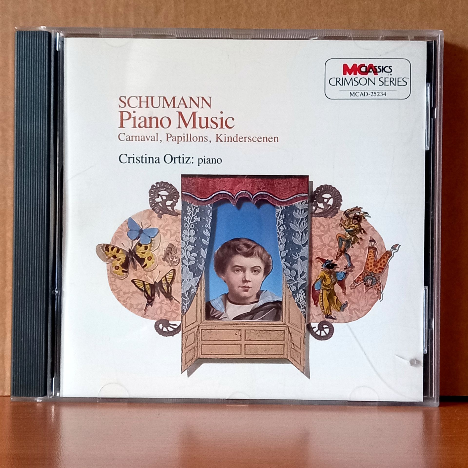 SCHUMANN / PIANO MUSIC: CARNAVAL, PAPILLONS, KINDERSCENEN / CRISTINA ORTIZ  (1988) - CD 2.EL