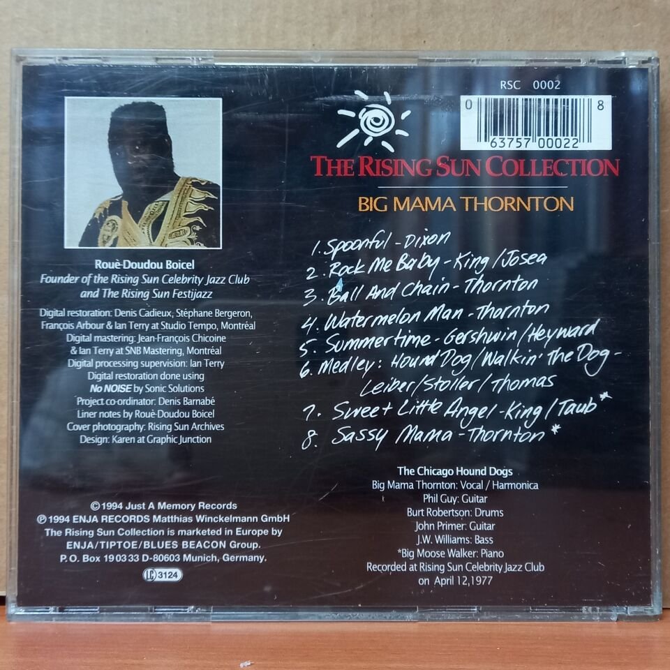 BIG MAMA THORNTON – THE RISING SUN COLLECTION (1994) - CD 2.EL