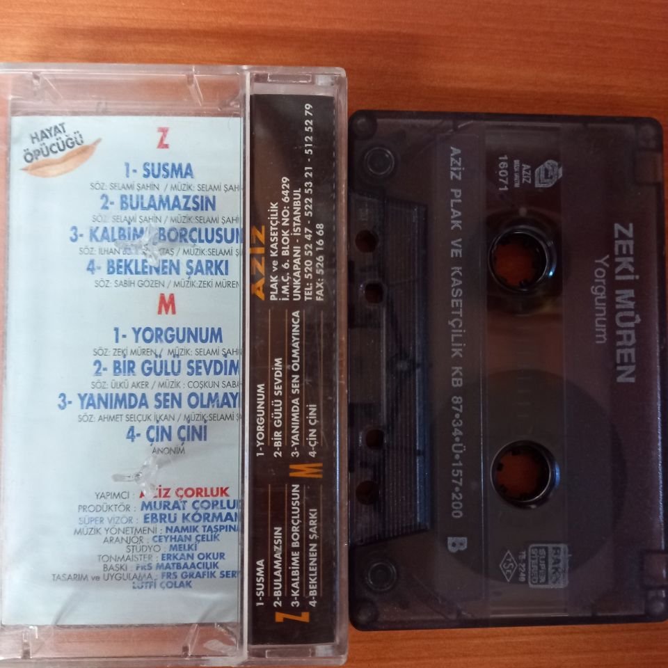ZEKİ MÜREN - YORGUNUM (1987) - KASET 2.EL
