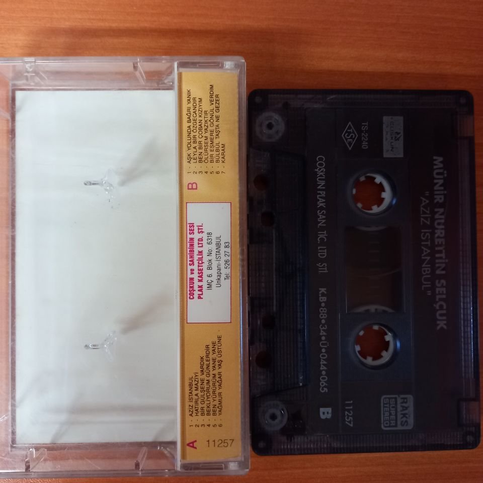 MÜNİR NURETTİN SELÇUK - AZİZ İSTANBUL (1988) - KASET 2.EL