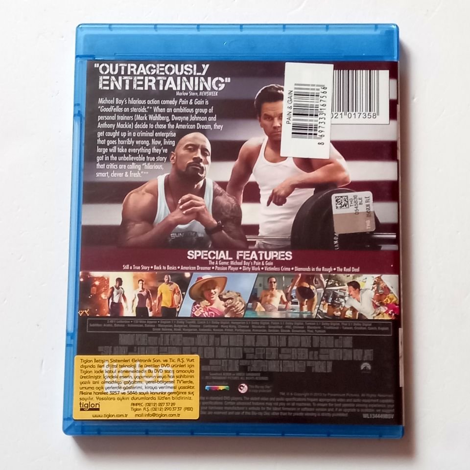 PAIN & GAIN - MARK WAHLBERG, DWAYNE JOHNSON - YÖN.: MICHAEL BAY - BLU-RAY 2.EL