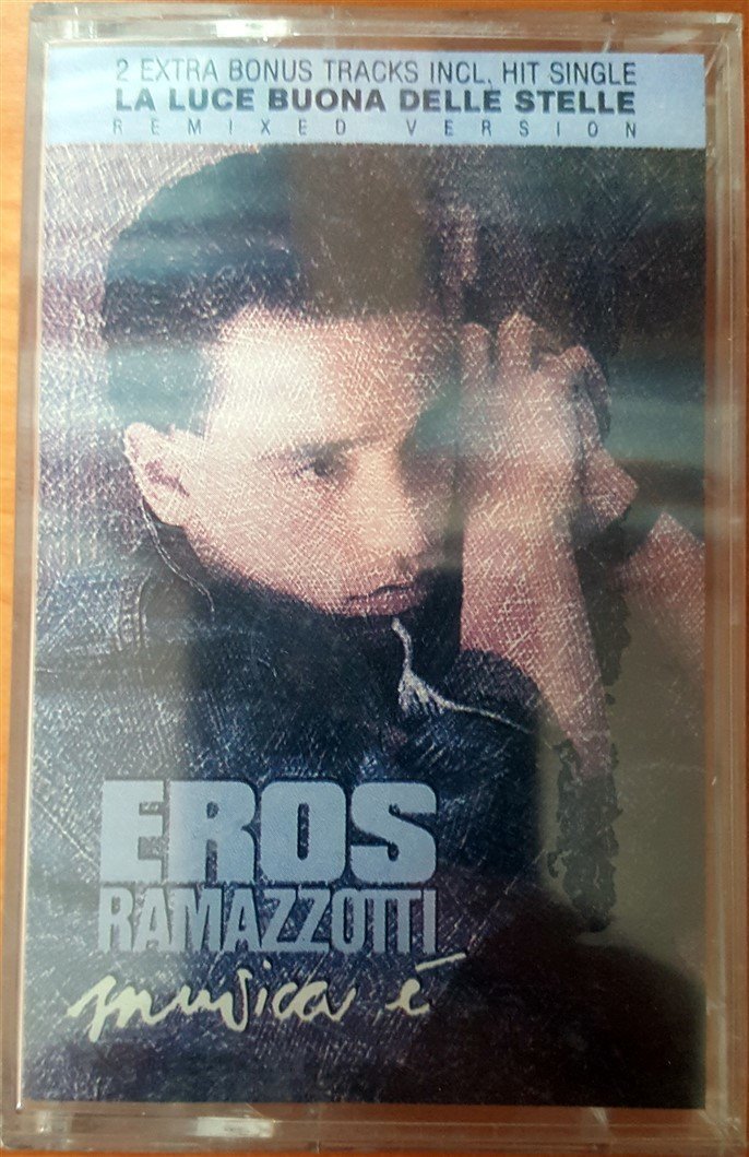 EROS RAMAZZOTTI - MUSICA E (1995) RAKS CASSETTE MADE IN TURKEY ''NEW''