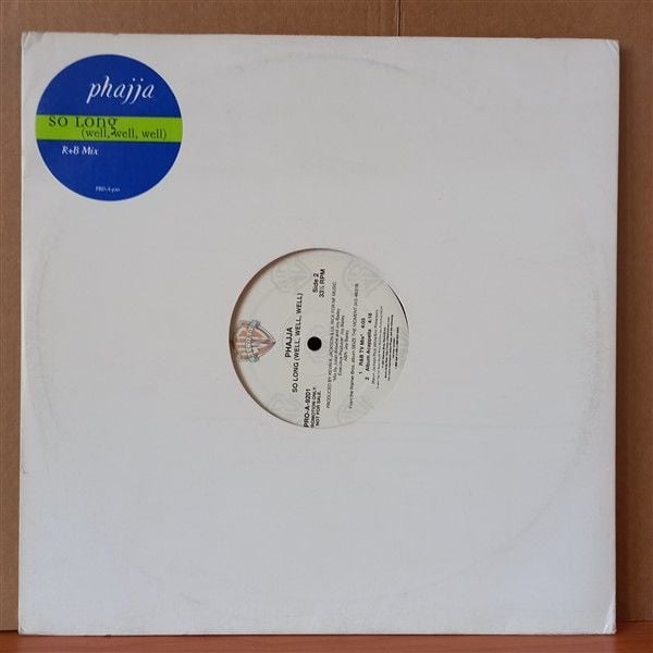 PHAJJA – SO LONG [WELL, WELL, WELL] (1997) - 12'' 33RPM MAXI SINGLE 2.EL PLAK