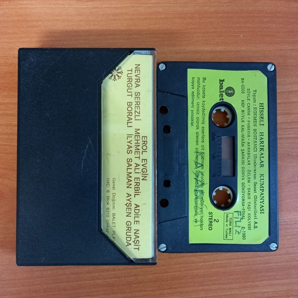 HİSSELİ HARİKALAR KUMPANYASI / HALDUN DORMEN, ÇİĞDEM TALU, ESİN ENGİN (1980) - KASET 2.EL