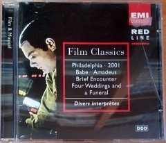 FILM CLASSICS / PHILADELPHIA, 2001, BABE, AMADEUS, BRIEF ENCOUNTER, FOUR WEDDINGS AND A FUNERAL / MAHLER, WAGNER, MOZART, BACH (1997) EMI CLASSICS / RED LINE CD 2.EL