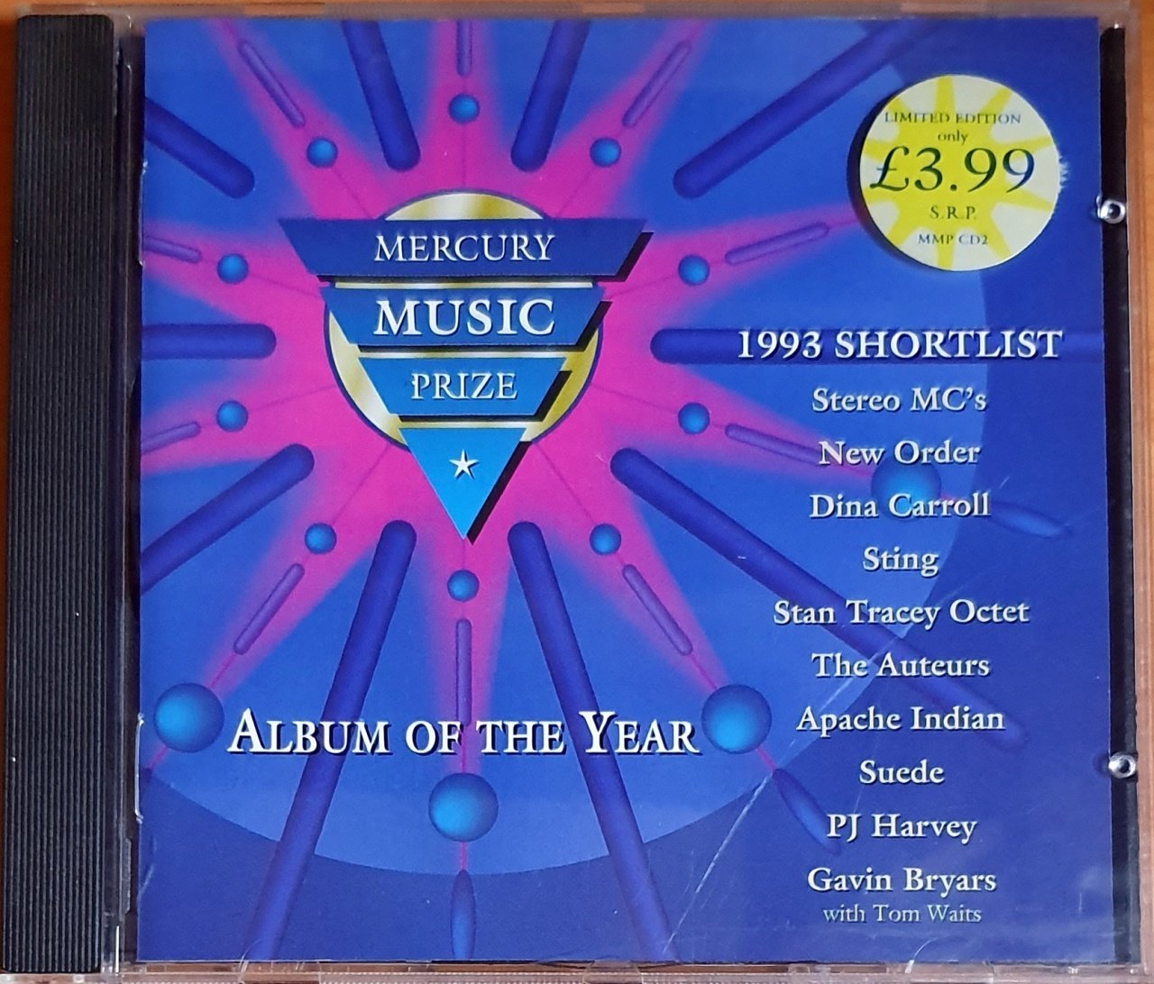 1993 MERCURY MUSIC PRIZE / SHORTLIST SAMPLER / STING, SUEDE, PJ HARVEY, NEW ORDER, PJ HARVEY, DINA CARROLL (1993) - CD MUSIC PRIZE LTD. 2.EL