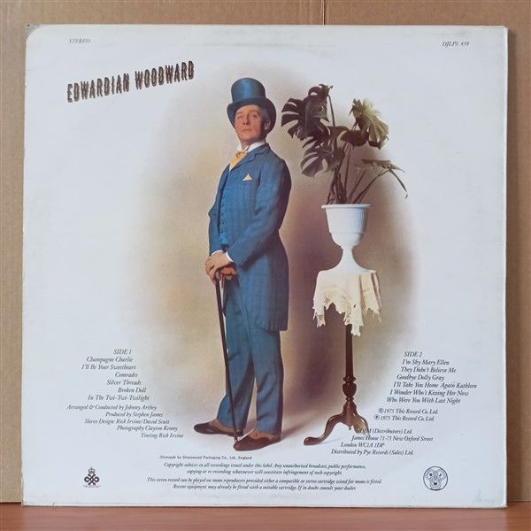EDWARD WOODWARD – EDWARDIAN WOODWARD (1975) - LP 2.EL PLAK
