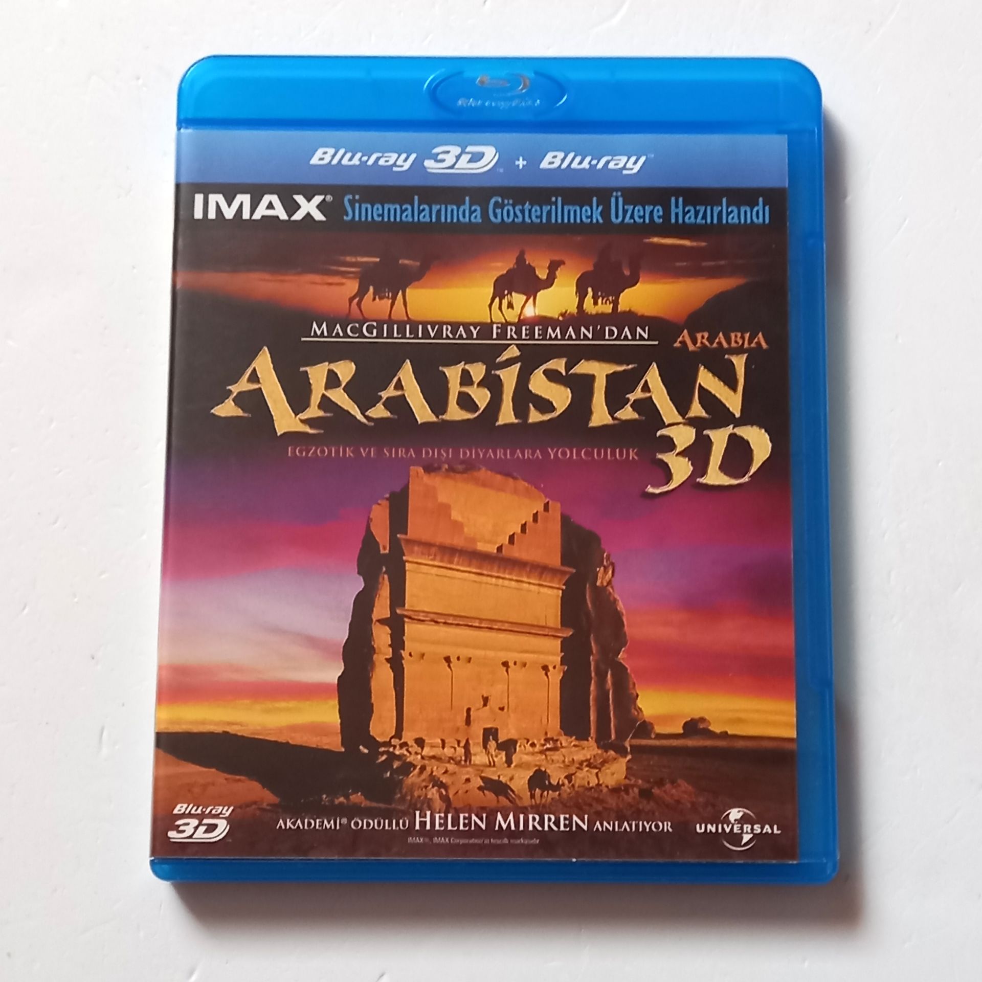 ARABİSTAN 3D / ARABIA 3D - BELGESEL - SES.: HELEN MIRREN - YÖN.: GREG MACGILLIVRAY - BLU-RAY 3D 2.EL