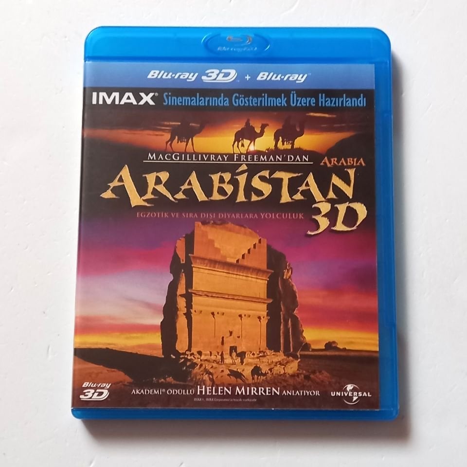 ARABİSTAN 3D / ARABIA 3D - BELGESEL - SES.: HELEN MIRREN - YÖN.: GREG MACGILLIVRAY - BLU-RAY 3D 2.EL