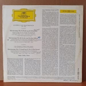 BEETHOVEN: SONATEN STURM, PASTORALE, LES ADIEUX / ANDOR FOLDES (1962) - LP 2.EL PLAK