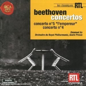 BEETHOVEN: PIANO CONCERTOS NOS. 5 & 4, EMANUEL AX, ROYAL PHILHARMONIC ORCHESTRA, ANDRE PREVIN - CD SIFIR