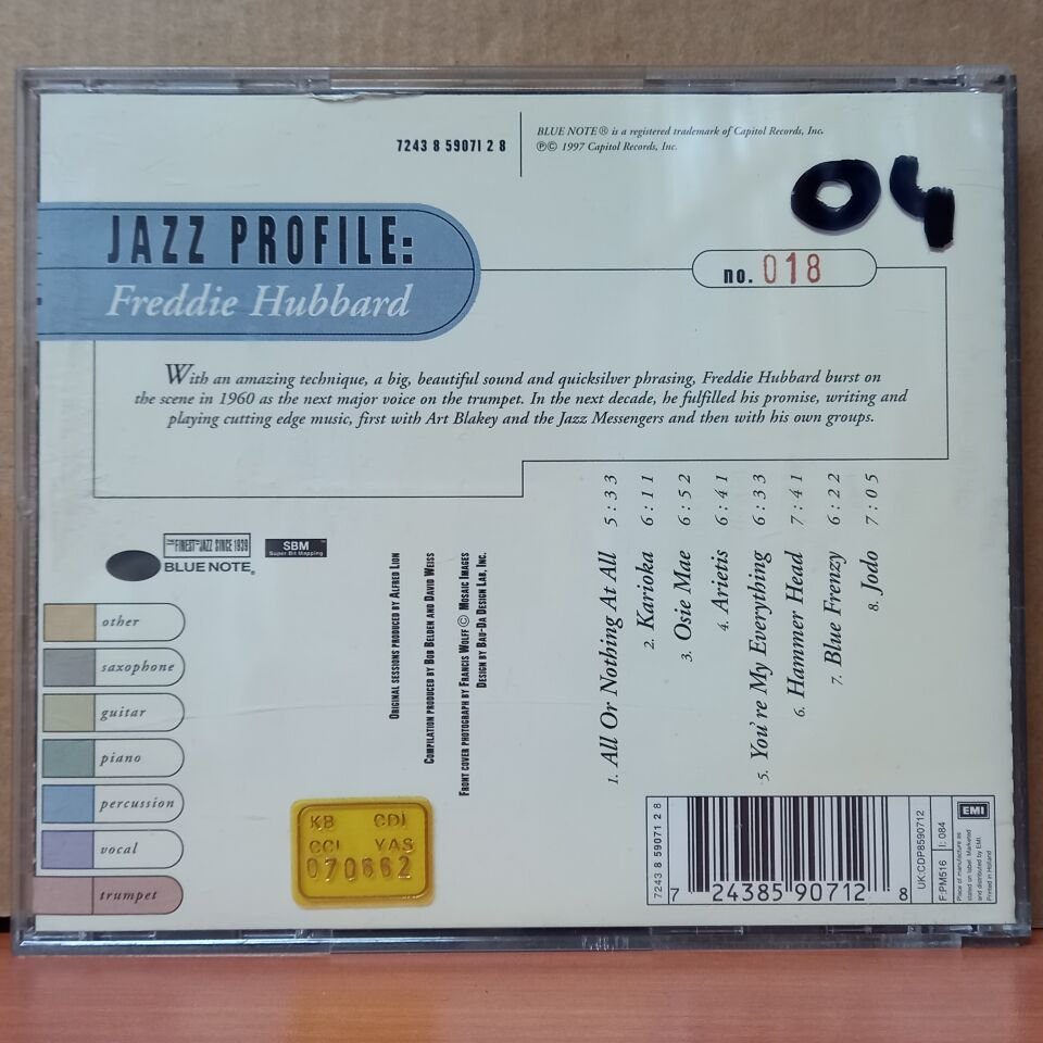 FREDDIE HUBBARD – JAZZ PROFILE: FREDDIE HUBBARD (1997) - CD 2.EL