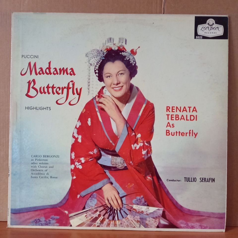 PUCCINI: MADAMA BUTTERFLY HIGHLIGHTS / RENATA TEBALDI · CARLO BERGONZI · TULLIO SERAFIN - LP 2.EL PLAK