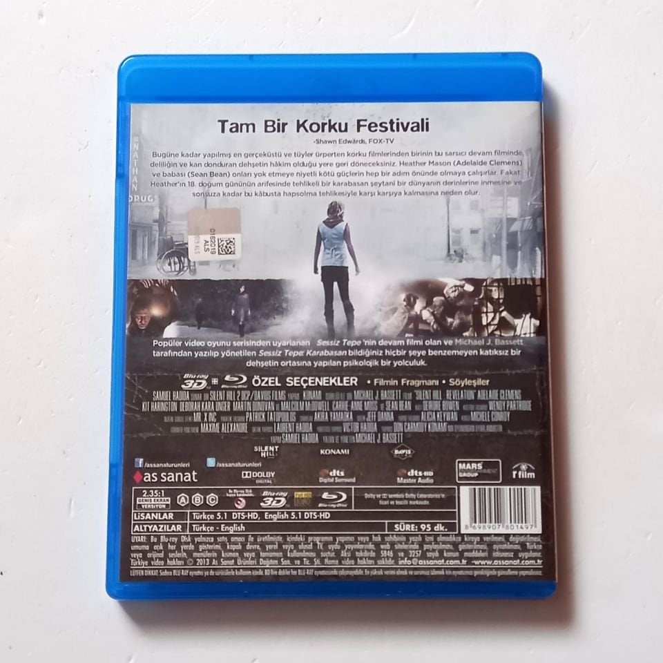SESSİZ TEPE KARABASAN 3D / SILENT HILL REVELATION 3D - ADELAIDE CLEMENS, KIT HARINGTON - YÖN.: MICHAEL J. BASSETT - BLU-RAY 3D + BLU-RAY TEK DİSK 2.EL