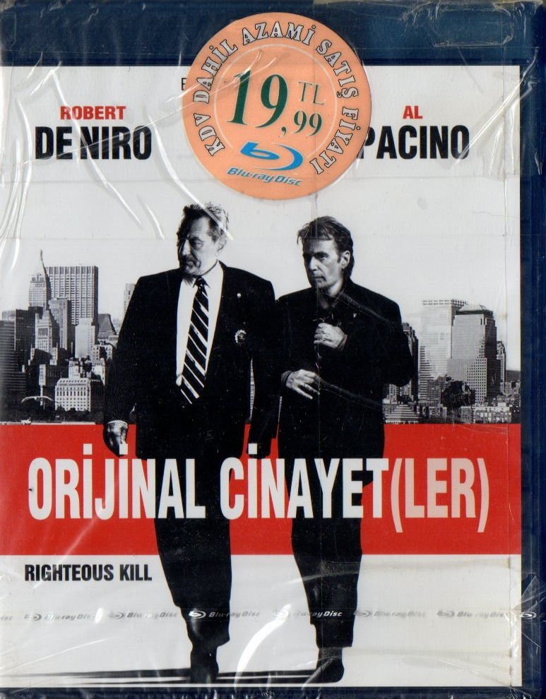 RIGHTEOUS KILL - ORİJİNAL CİNAYETLER - ROBERT DE NIRO - AL PACINO - BLU-RAY AMBALAJINDA SIFIR