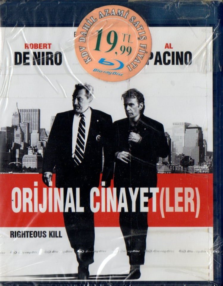 RIGHTEOUS KILL - ORİJİNAL CİNAYETLER - ROBERT DE NIRO - AL PACINO - BLU-RAY AMBALAJINDA SIFIR