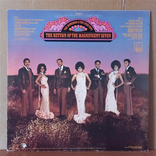 THE SUPREMES & THE FOUR TOPS – THE RETURN OF THE MAGNIFICENT SEVEN (1971) - LP 2.EL PLAK