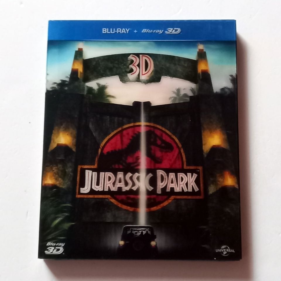 JURASSIC PARK 3D - SAM NEILL, LAURA DERN, JEFF GOLDBLUM - YÖN.: STEVEN SPIELBERG - BLU-RAY + BLU-RAY 3D İKİ DİSK HOLOGRAM SLIPCASE 2.EL
