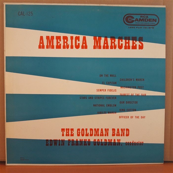 AMERICA MARCHES - THE GOLDMAN BAND - LP 2.EL PLAK